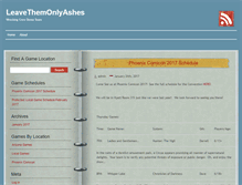 Tablet Screenshot of leavethemonlyashes.com
